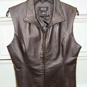 Mark Alan Women's Brown Leather Vest